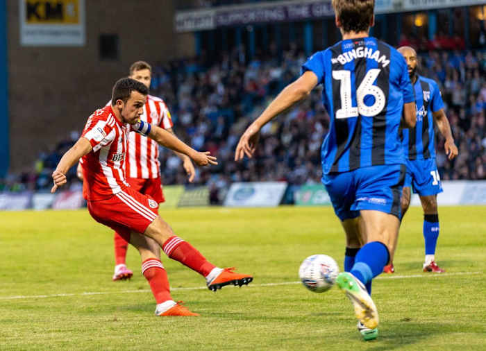 George Honeyman in action against Gillingham